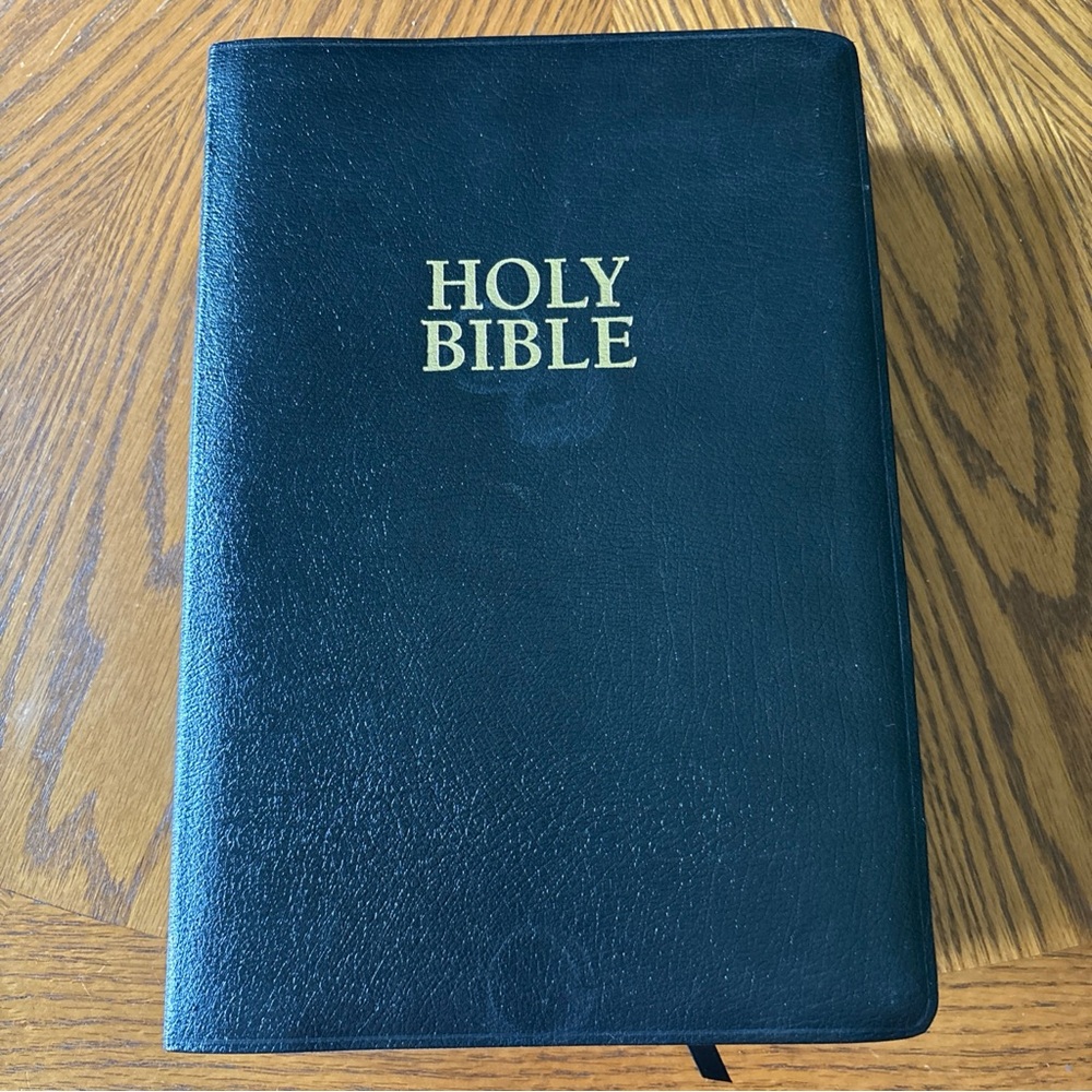Black Leather Holy Bible